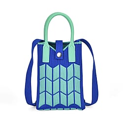 Rhombus Pattern Crossbody Bag with Handle Drop