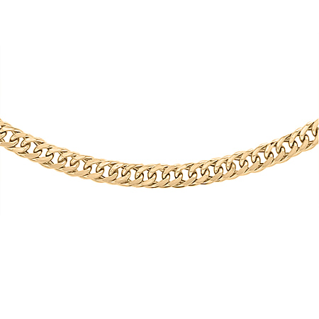 Vicenza Exclusive - 9K Yellow Gold Triple Curb Link Necklace (Size - 20), Gold Wt. 5.05 Gms.