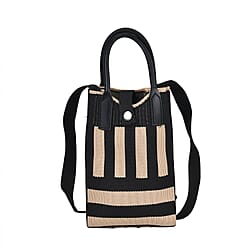 Rhombus Pattern Crossbody Bag with Handle Drop