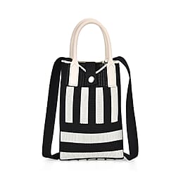 Rhombus Pattern Crossbody Bag with Handle Drop