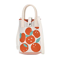 Rhombus Pattern Crossbody Bag with Handle Drop