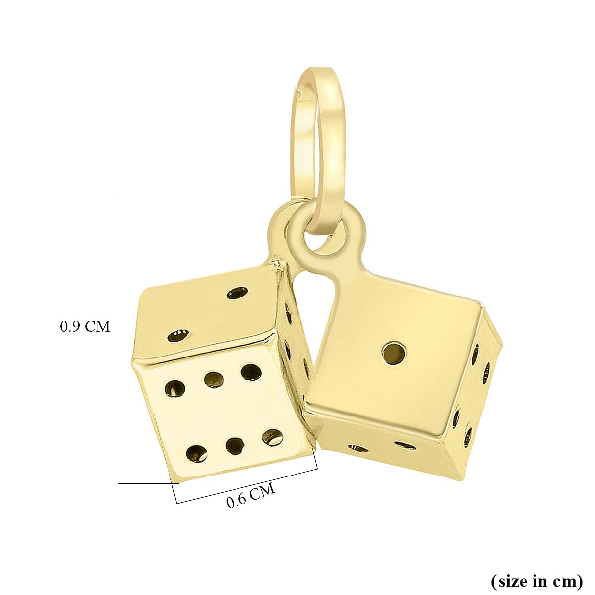 9K Yellow Gold  Pendant,  Gold Wt. 0.54 Gms