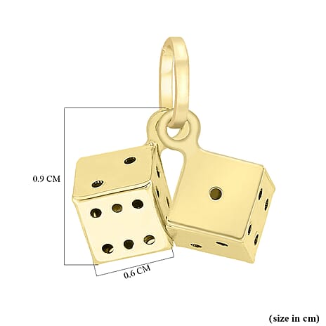 9K Yellow Gold  Pendant,  Gold Wt. 0.54 Gms
