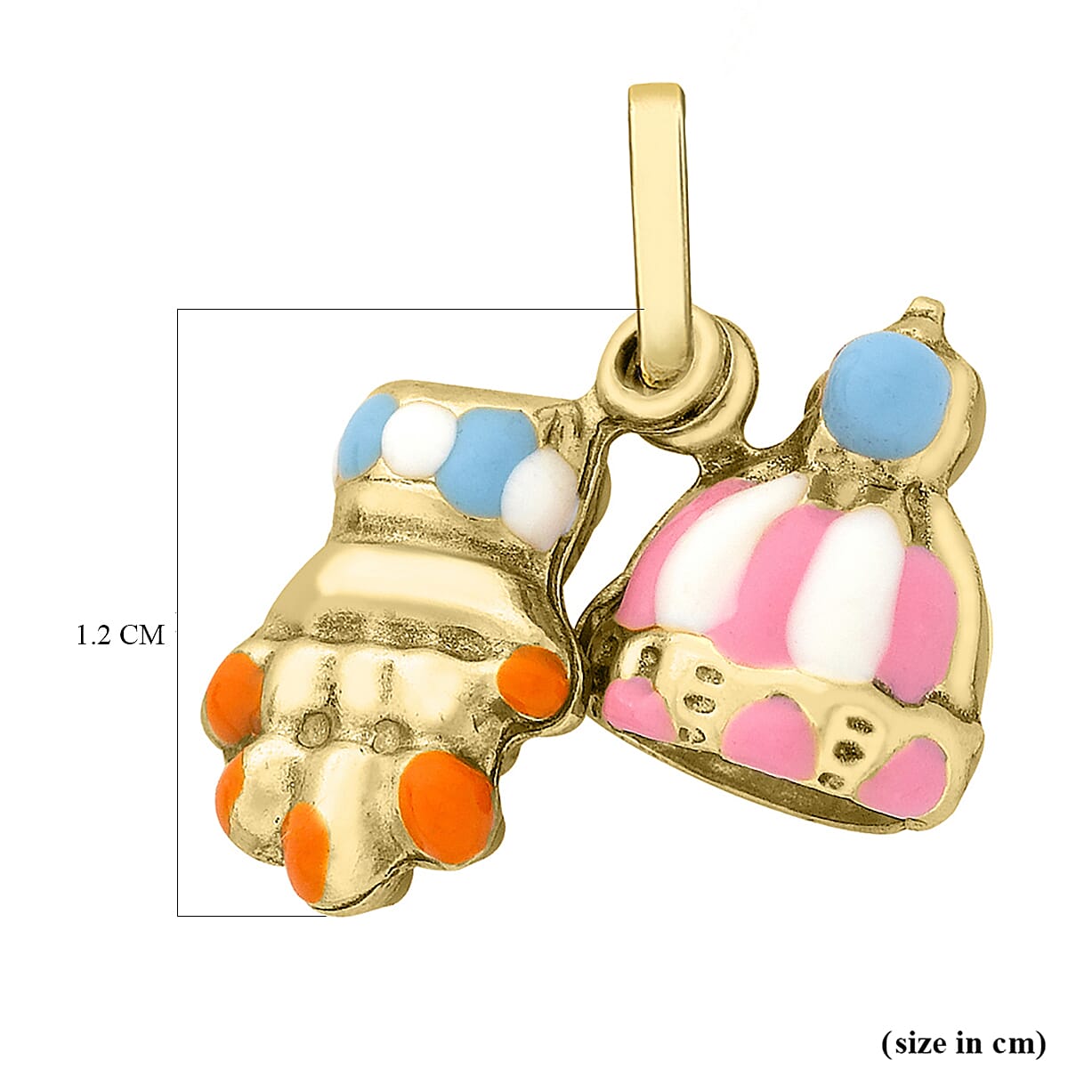 9K Yellow Gold  Pendant,  Gold Wt. 0.53 Gms