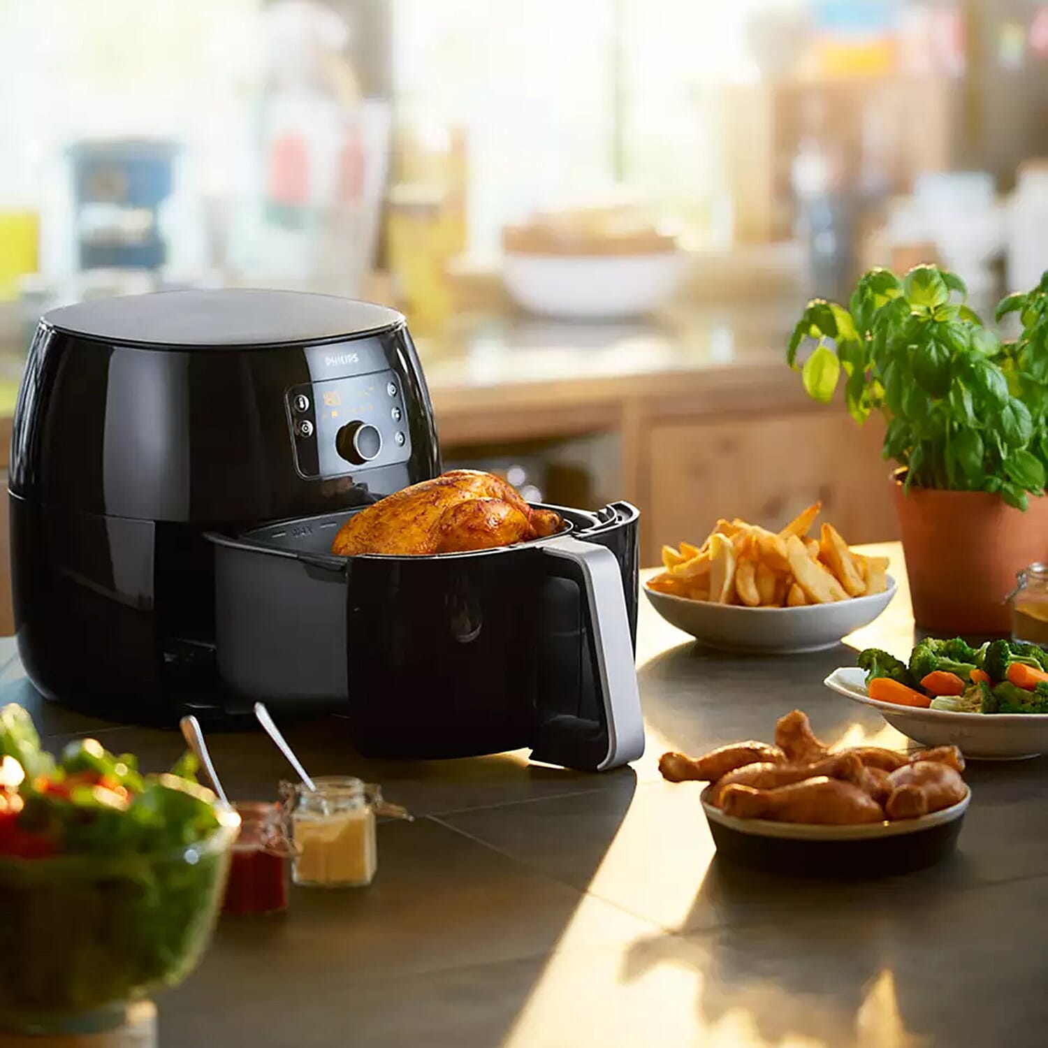 Philips Airfryer with New Fat Removal Technology (Fry, Bake Grill, Roast)