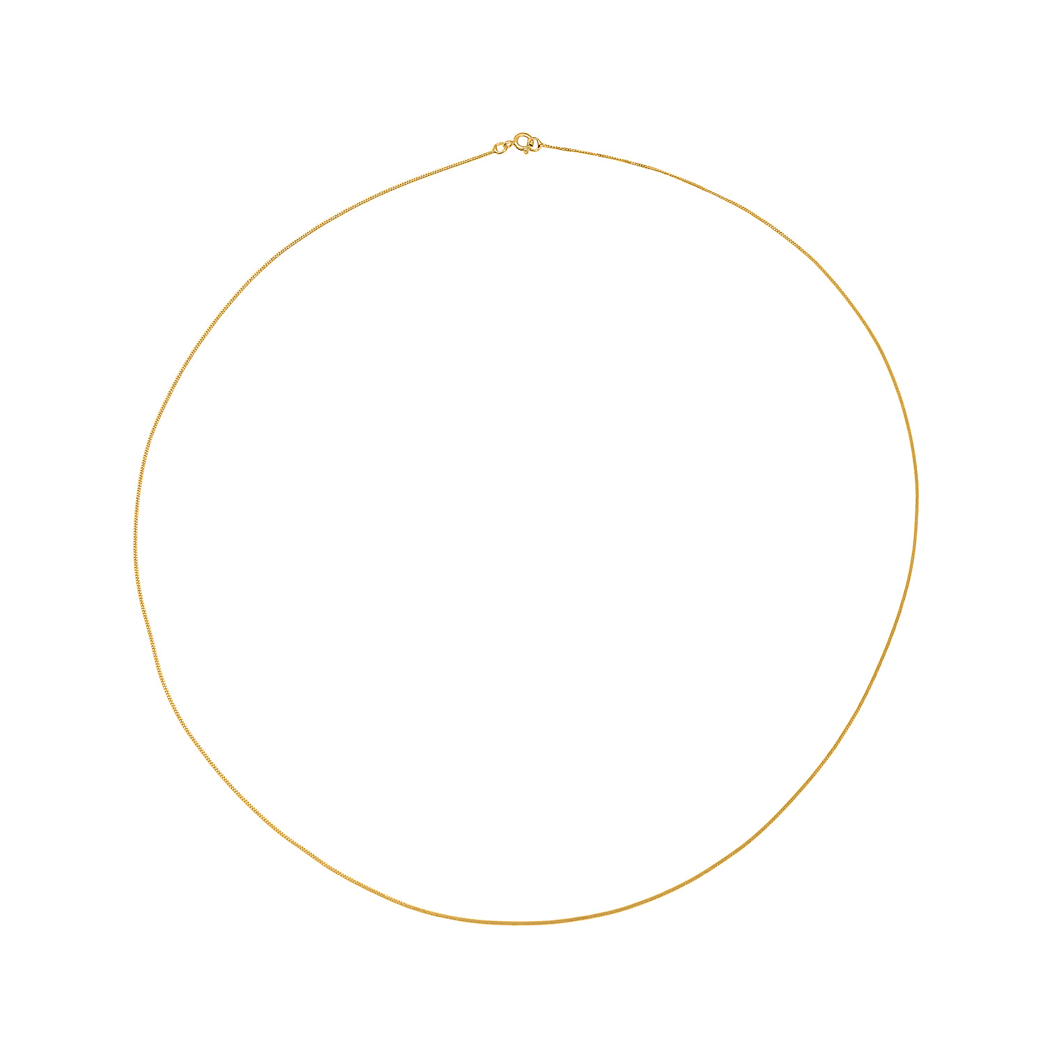Hatton Garden Closeout - 9K Yellow Gold Curb Necklace (Size - 18)