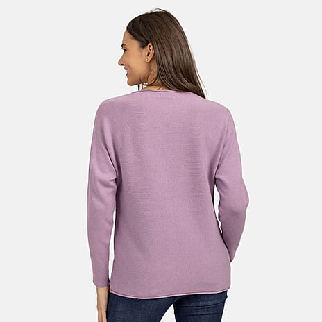 Viscose Knitted Jumper (Size 1x1 cm) - LAVENDER MIST