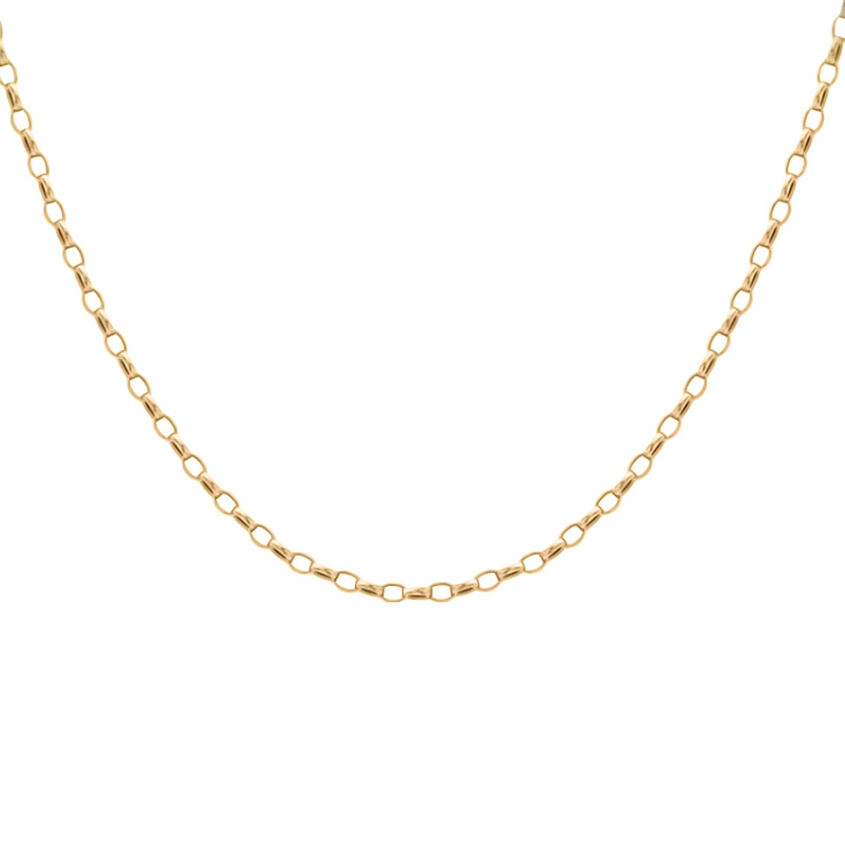 9K Yellow Gold Oval Belcher Chain (Size - 22), Gold Wt. 4 Gms