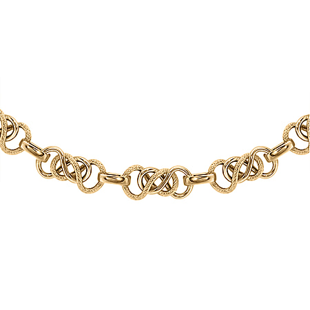 9K Yellow Gold CELTIC Link Necklace (Size - 20), Gold Wt. 9.00 Gms