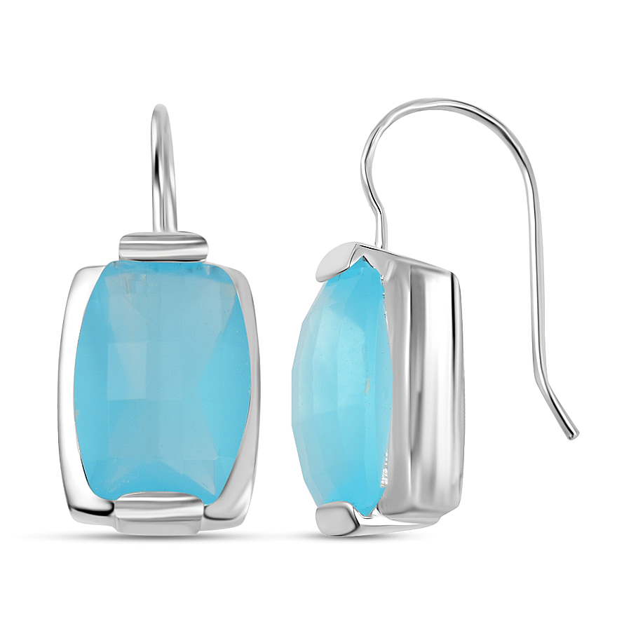 Preview Vicenza Showcase - Sterling Silver Aqua Chalcedony Earrings