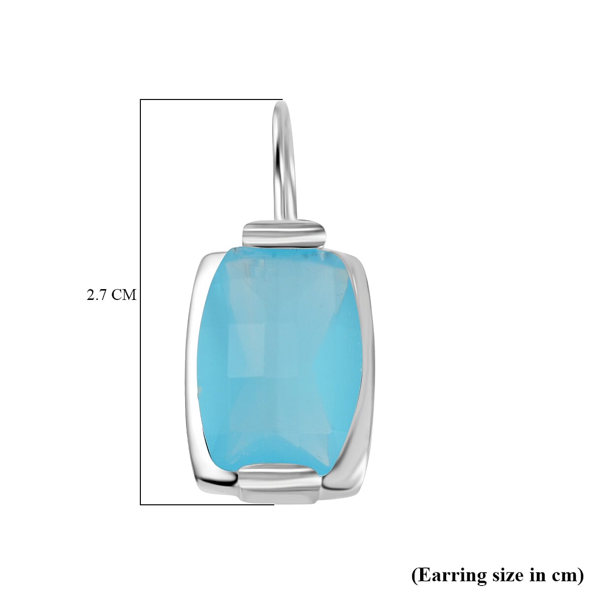 Preview Vicenza Showcase - Sterling Silver Aqua Chalcedony Earrings