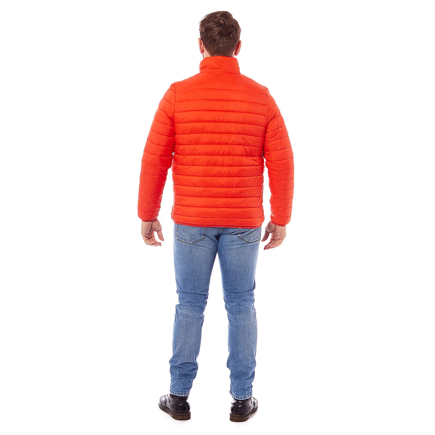 Orange Puffer Jacket - Size M