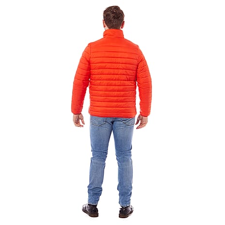 Orange Puffer Jacket - Size XL