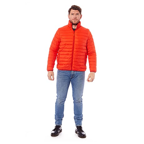 Orange Puffer Jacket - Size XXXL