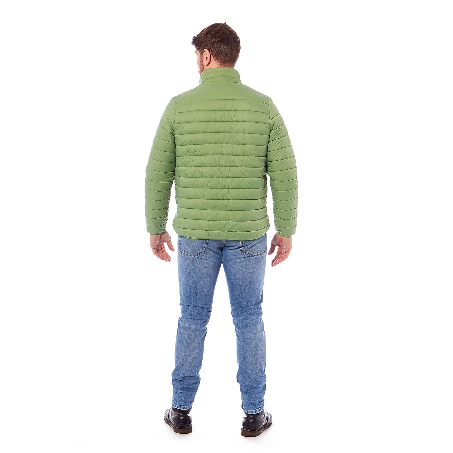 Men's Solid Puffer Jacket