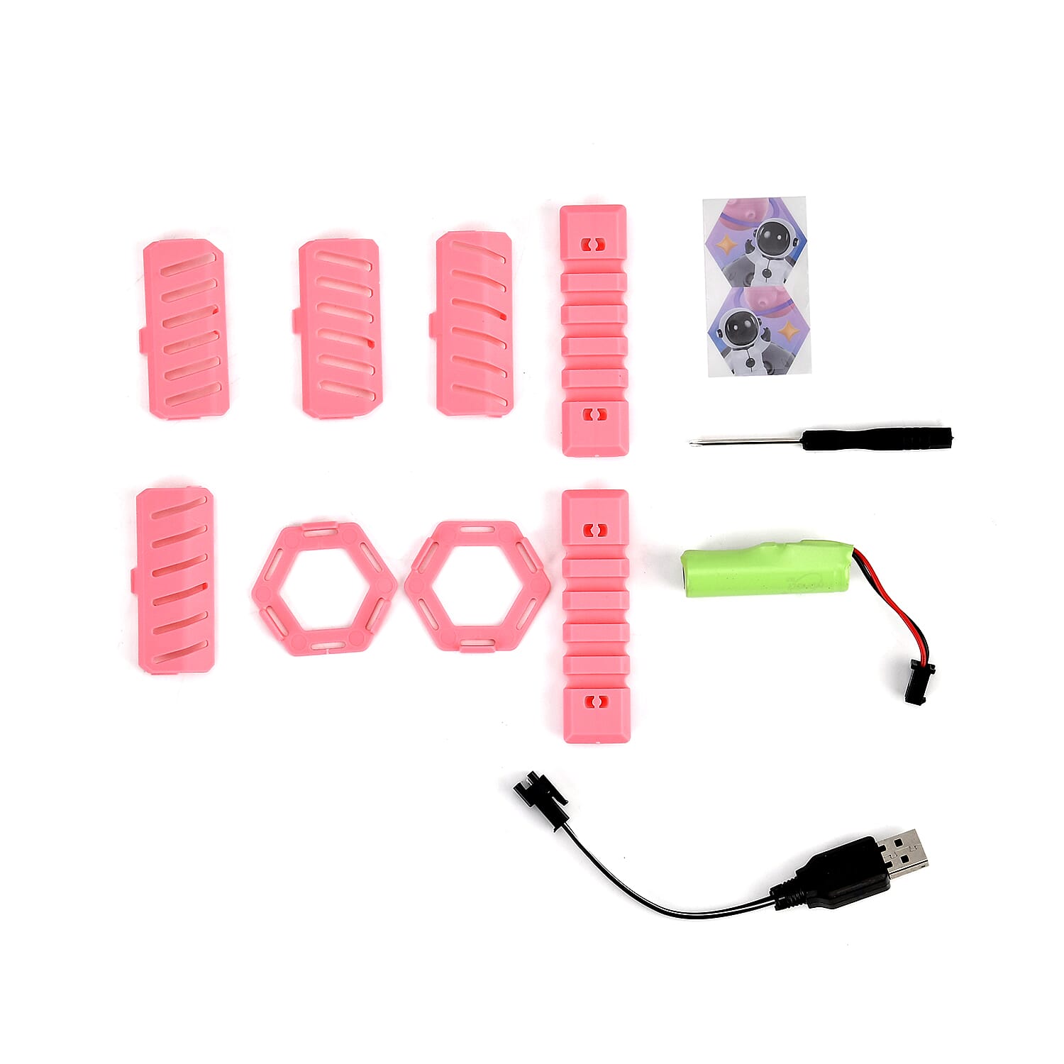 Automatic Rechargeable Powerful Bubble Machine Gun (30 Holes and 2 Bubble Solution Bottles) - Pink