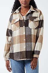 Nova of London Checkered Shacket