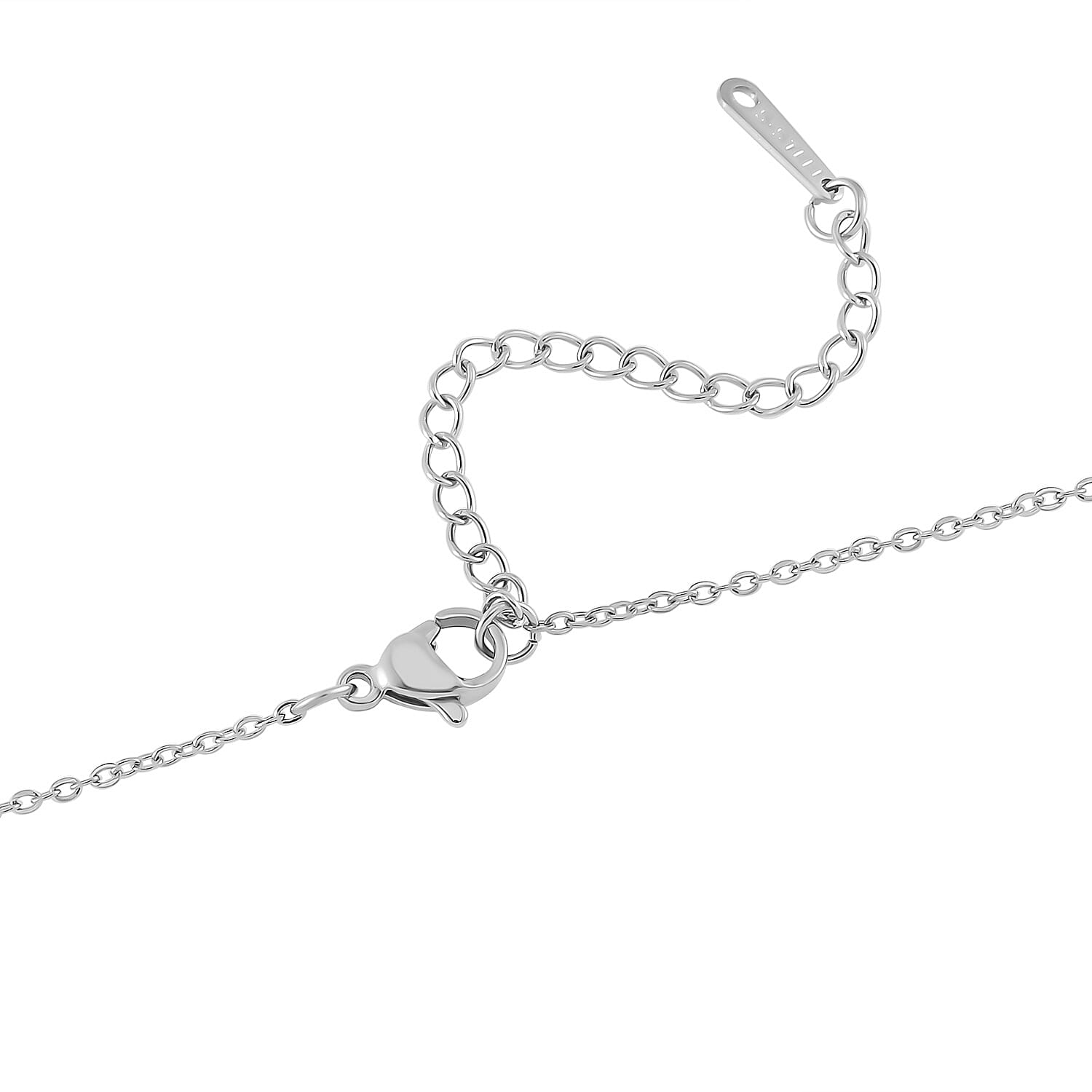 Magic Colour Austrian Crystal & White Cubic Zirconia Heart Necklace (Size - 20)