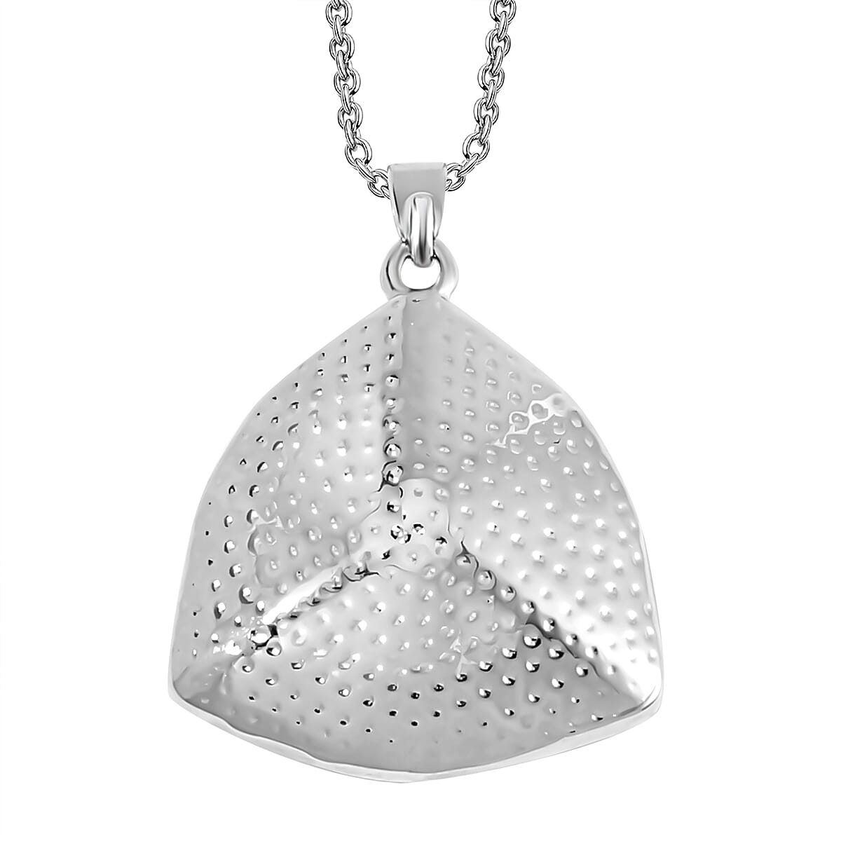 Multi Colour Austrian Crystal Triangle Necklace (Size - 20)