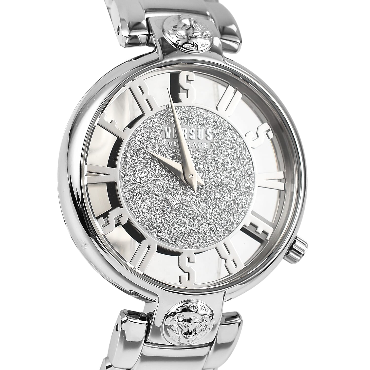 Versus Versace Kirstenhof 36mm Silver Dial 3 ATM Water Resistant Automatic Ladies Watch in Stainless Steel - Silver