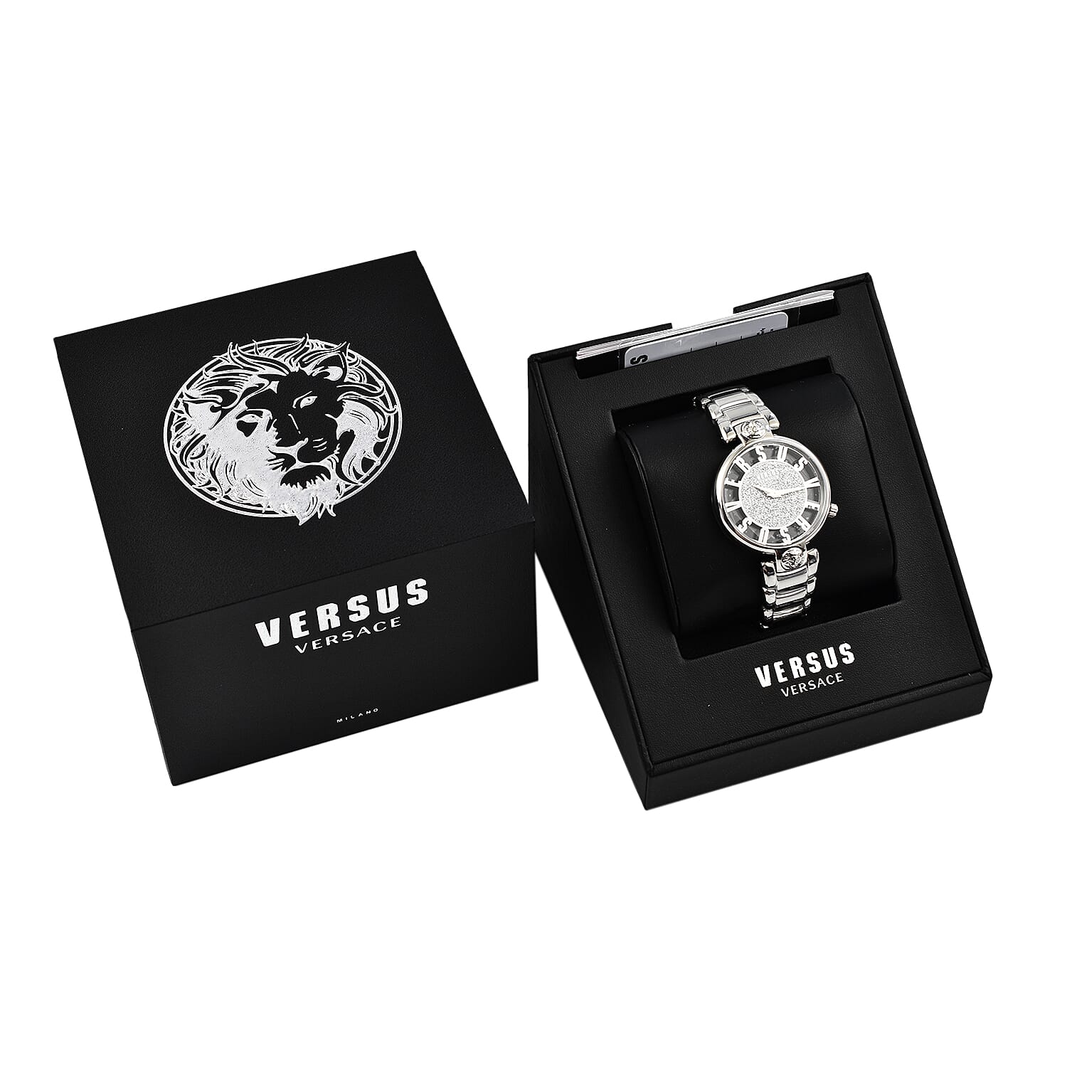 Versus Versace Kirstenhof 36mm Silver Dial 3 ATM Water Resistant Automatic Ladies Watch in Stainless Steel - Silver