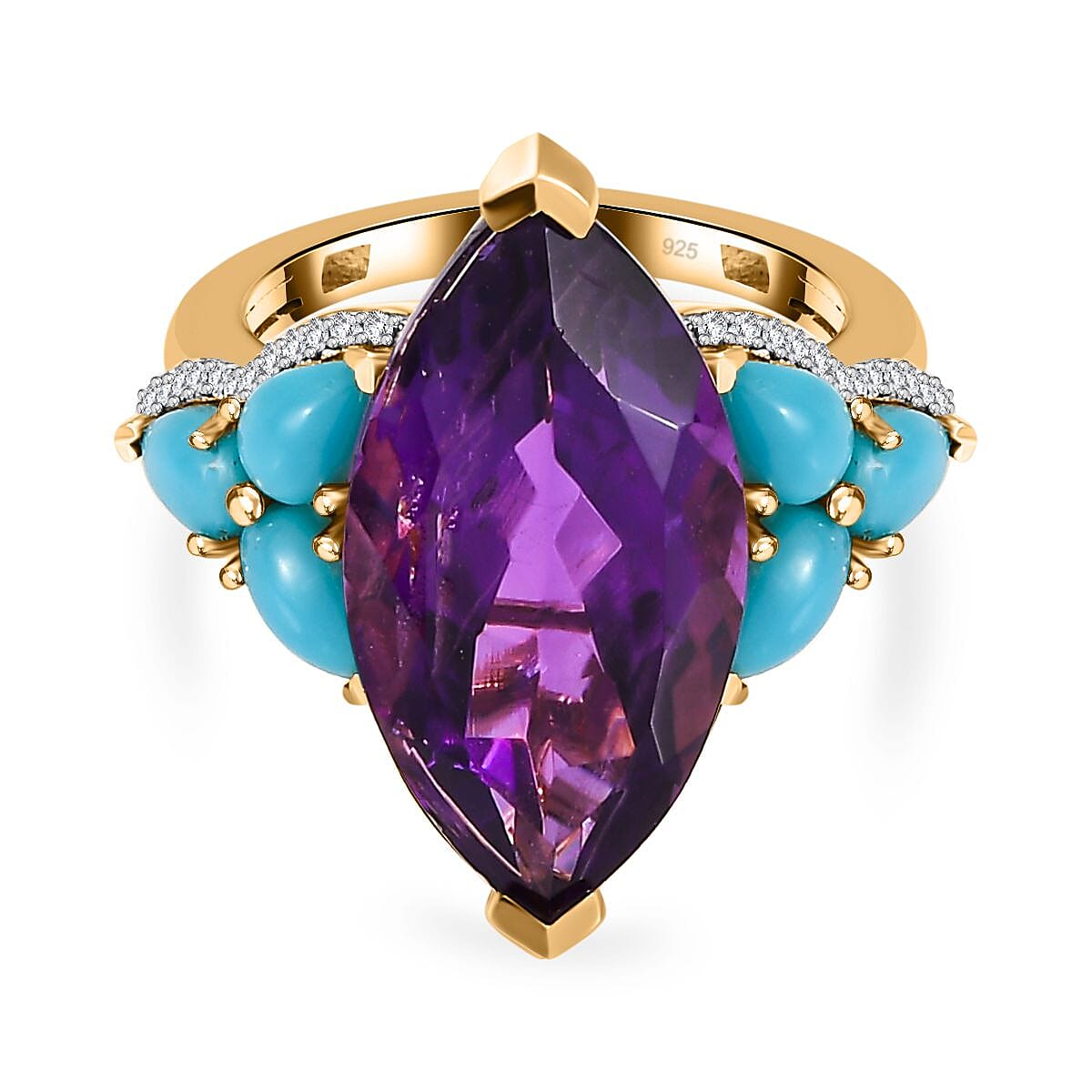 Women's Vintage Purple Zircon deals Turquoise