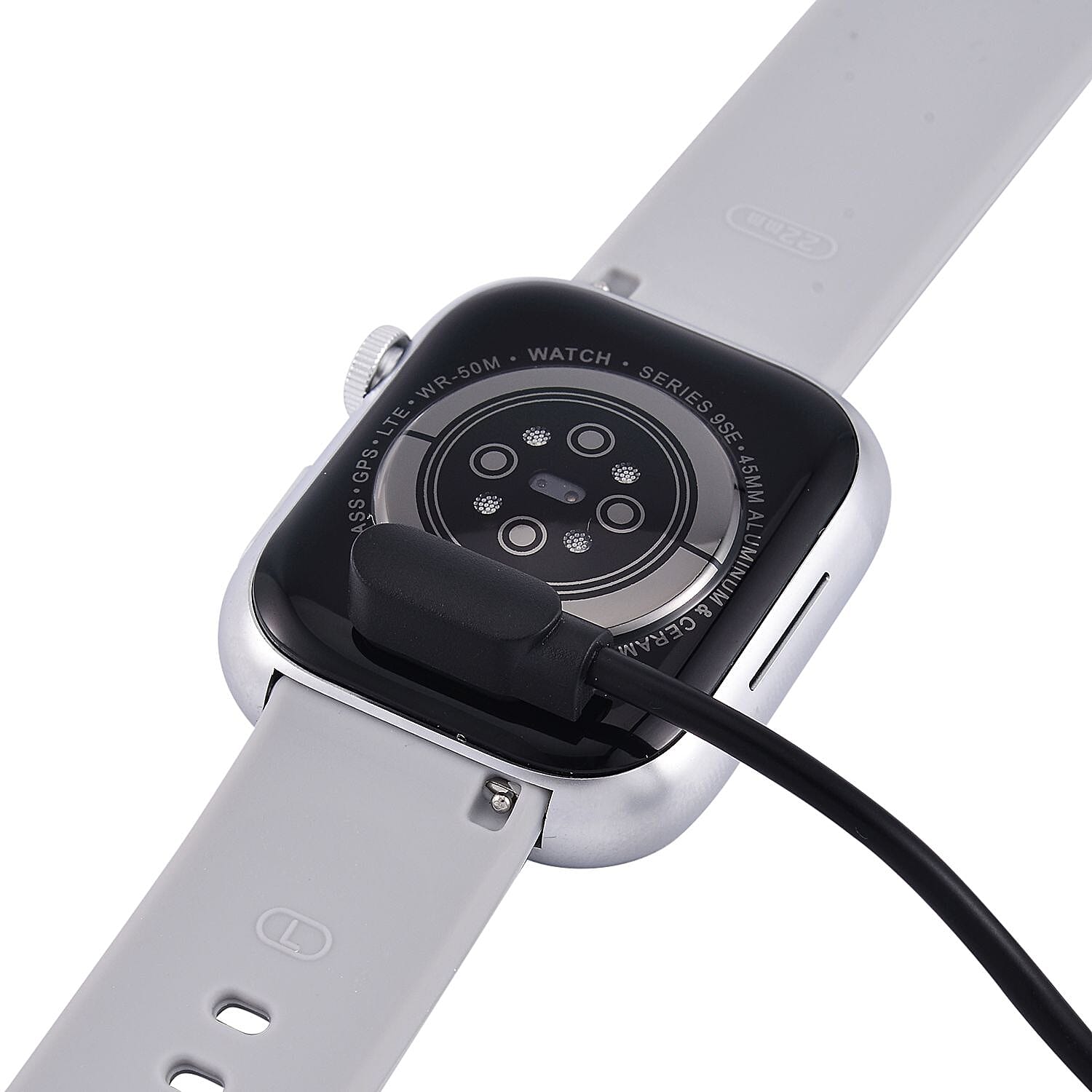 Smart Watch With Hryfine App - Bluetooth, Multi Dial Health Monitor with Heart Rate, Blood Pressure, Blood Oxygen, Sleep Monitor, Steps (supports Apple iOS 8.0, Android 4.4 or Above) - Grey