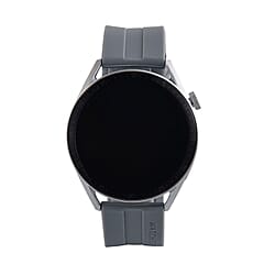 Round Screen Bluetooth Smart Watch with Hryfine App (supports Apple iOS 10, Android 6.0 or Above) - Black