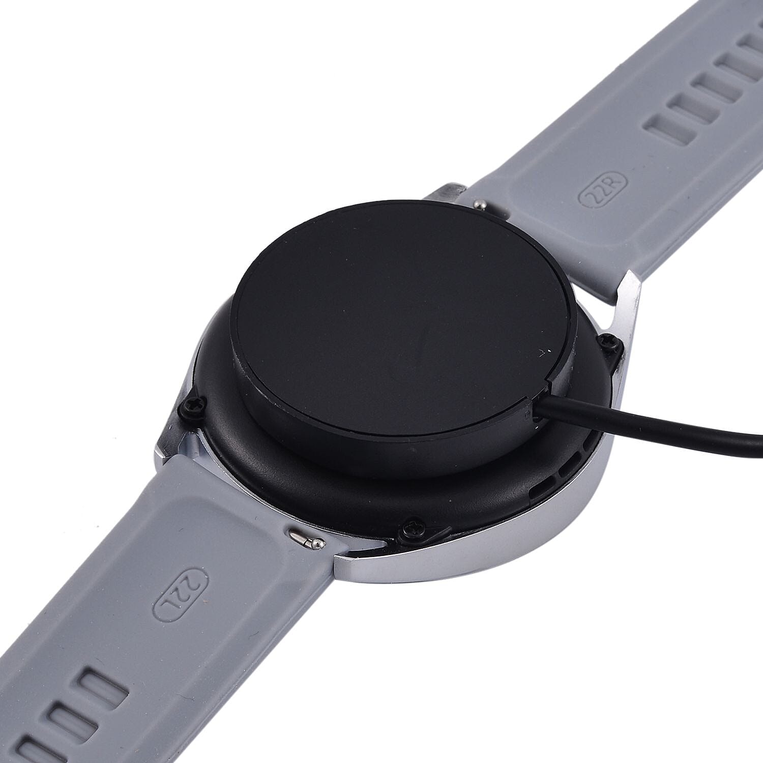 Smart Watch with Hryfine App - Bluetooth, Multi Dial Health Monitor with Heart Rate, Blood Pressure, Blood Oxygen, Sleep Monitor, Steps (supports Apple iOS 10, Android 6.0 or Above) - Grey