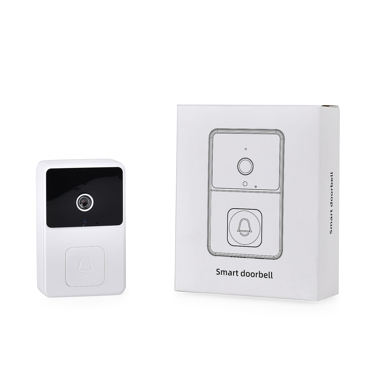 Wireless & Rechargeable VIDEO DOORBELL with Ringer High Resolution 1080P Smart Visual and Changeable Chimes - No Subscription