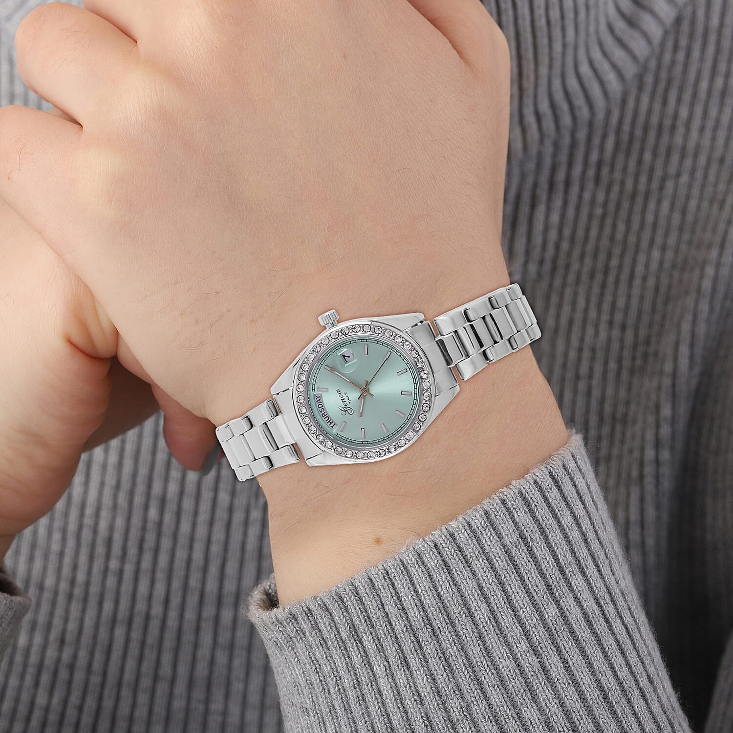 GENOA Quartz Movement Water Resistant Watch with Gold Colour Stainless Steel