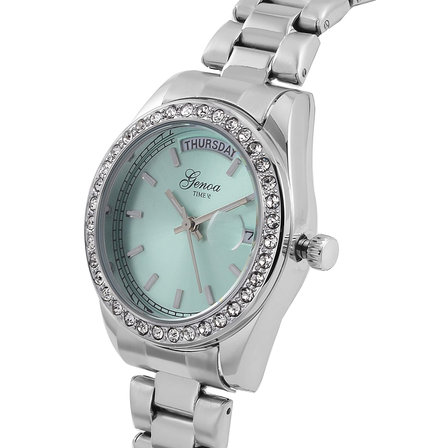 GENOA Quartz Movement Water Resistant Watch with Gold Colour Stainless Steel