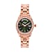GENOA TIME Day Date 3ATM WR 32mm Green Sunshine Dial Rose Gold Watch