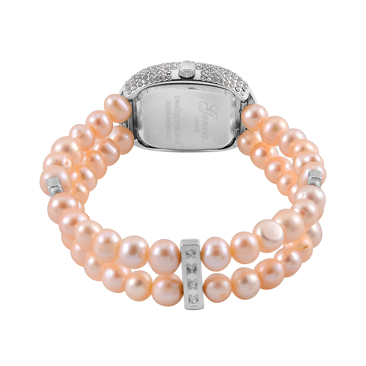 GENOA TIME V2 Miyota 2035 Japan Movt Pink Freshwater Pearl Strap GENOA TIME V2 Miyota 2035 Japan Movt Pink Freshwater Pearl Strap