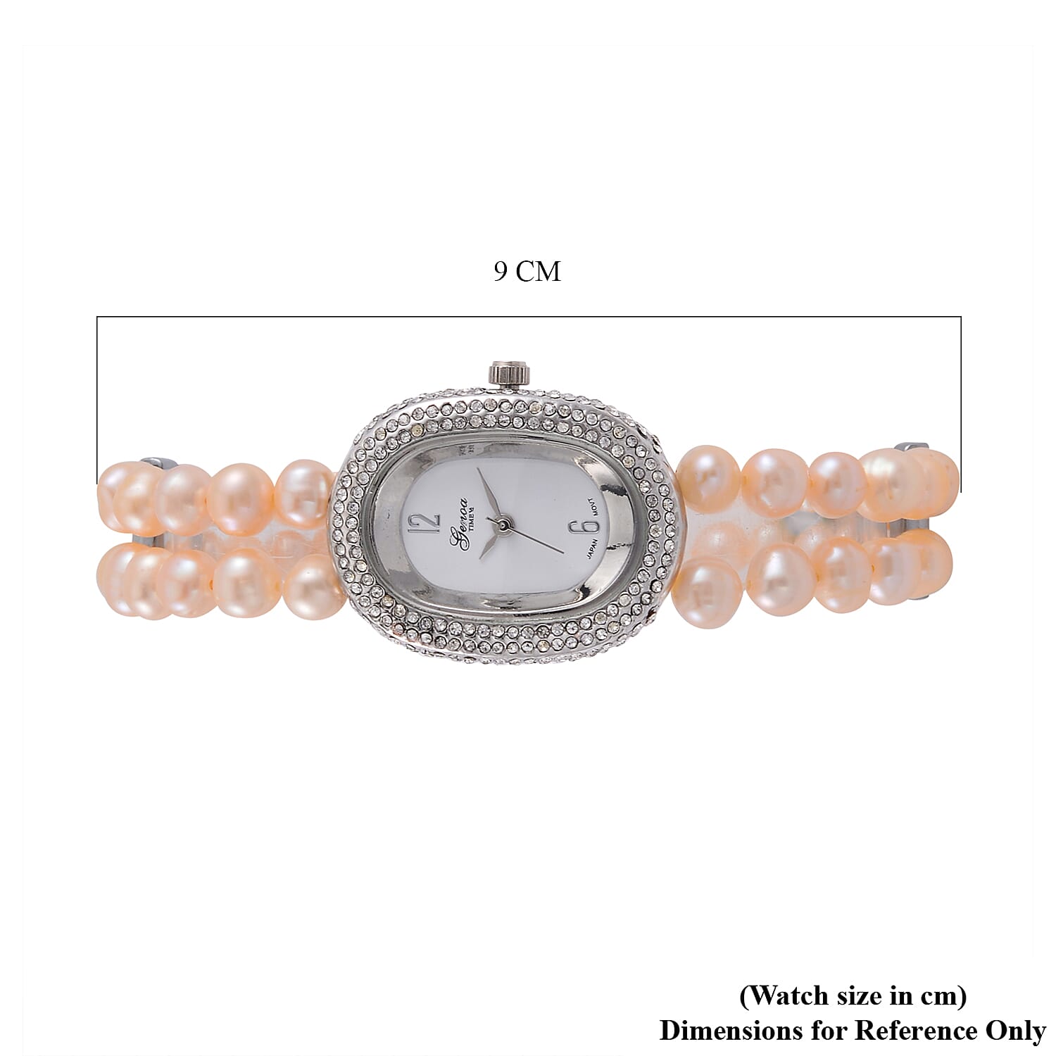 GENOA TIME V2 Miyota 2035 Japan Movt Pink Freshwater Pearl Strap GENOA TIME V2 Miyota 2035 Japan Movt Pink Freshwater Pearl Strap