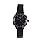 LIMITED EDITION - EON SWISS Movement Natural Diamonds 5 ATM Watch in Stainless Steel Strap - Black