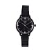 LIMITED EDITION - EON SWISS Movement Natural Diamonds 5 ATM Watch in Stainless Steel Strap - Black