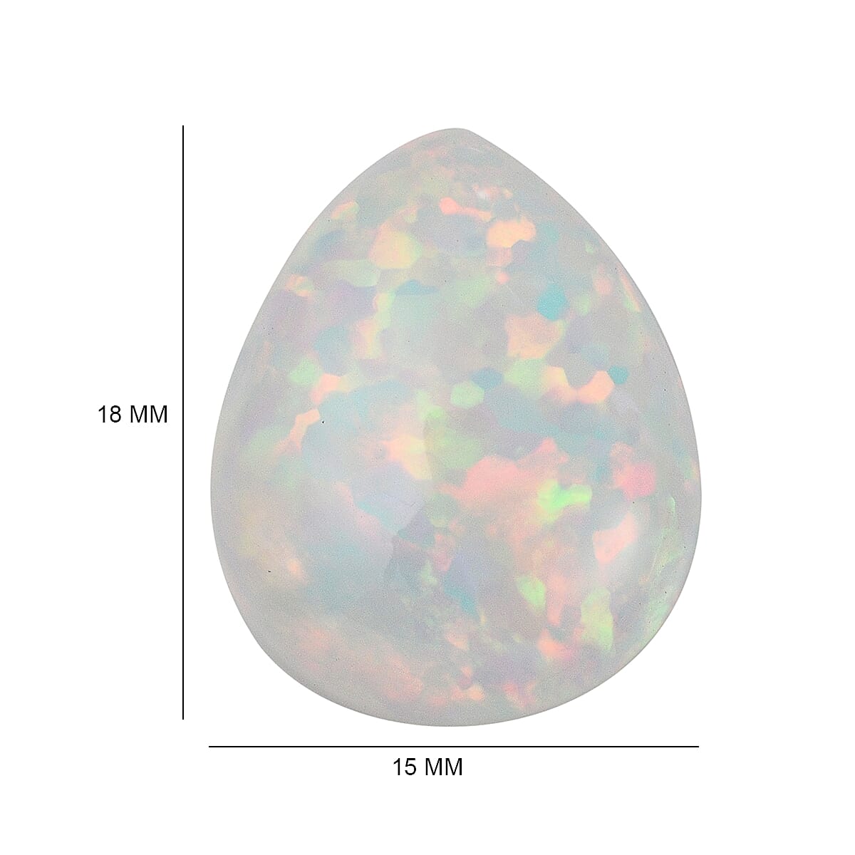 Tucson Rare Find - 10 Carat AAAA Ethiopian Opal Pear