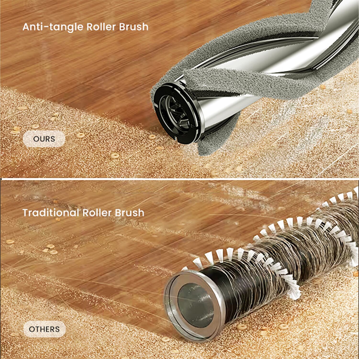 Proscenic Cordless Vacuum Cleaner with 33 Kpa Strong Suction & Anti Tangle Roller Brush (Battery 2500 mAh)