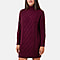 Nova of London Polyester Knitted Dress - Berry