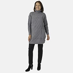 Nova of London Polyester Knitted Dress - Berry