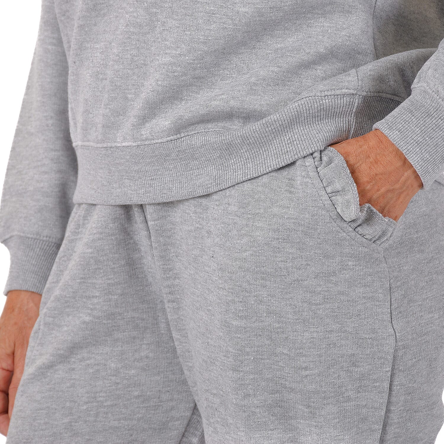 Nova of London Frill Sleeve Lounge Set - Grey