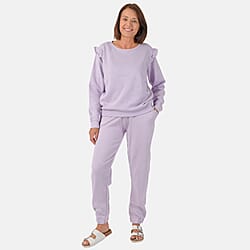Nova of London Frill Sleeve Lounge Set - Grey