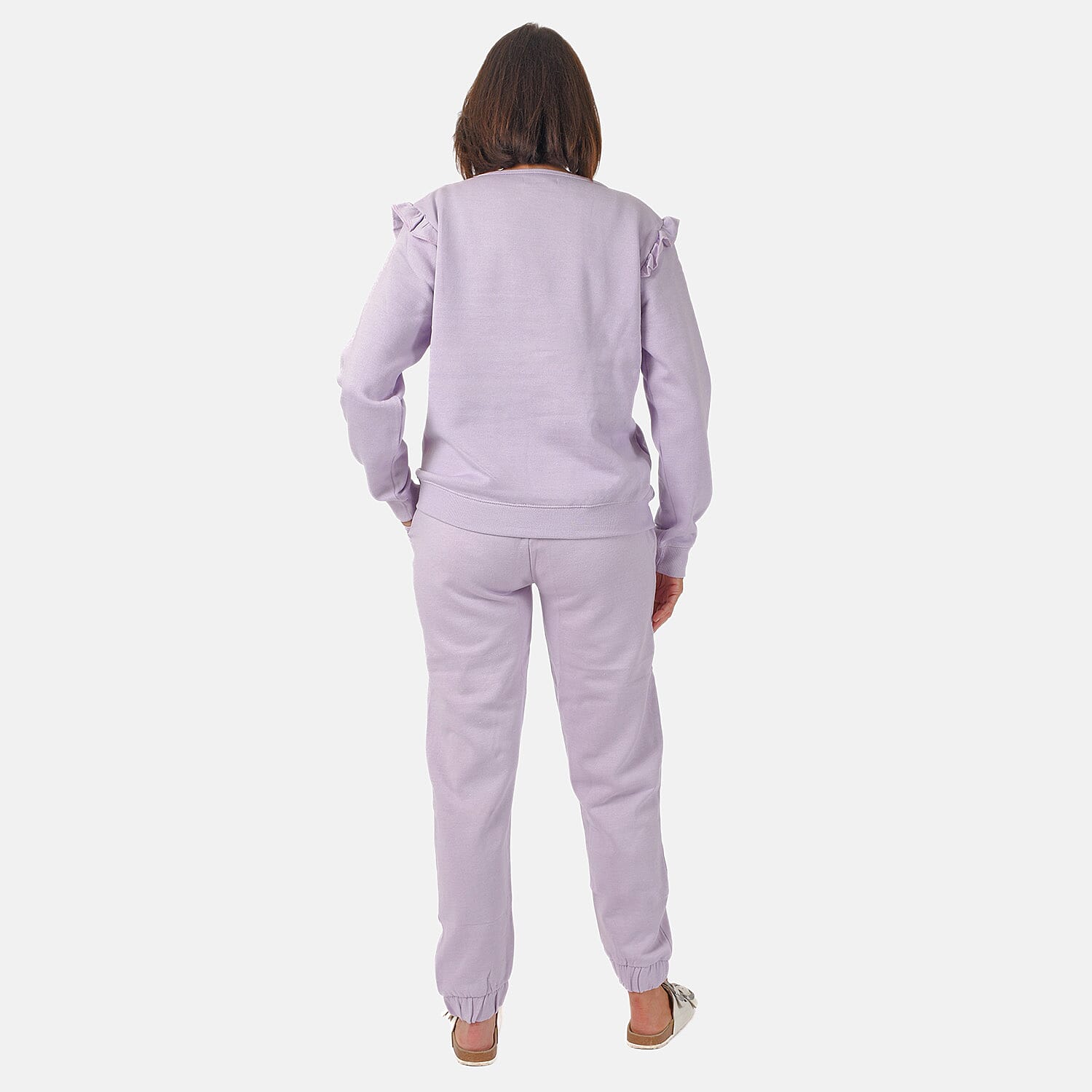 Nova of London Frill Sleeve Lounge Set - Grey