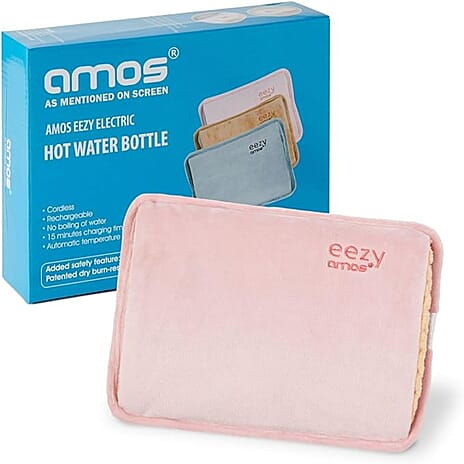Back By Popular Demand - AMOS Eezy Rechargeable Electric Hot Water Bottle - Pink