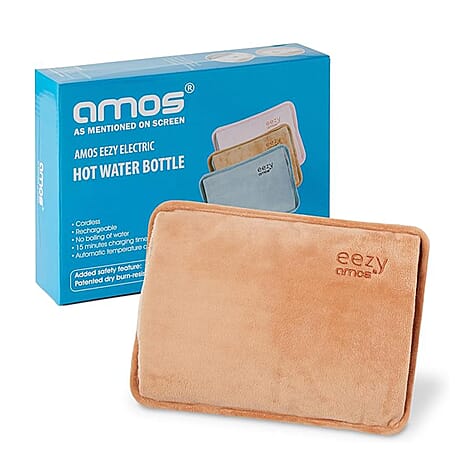 Back By Popular Demand - AMOS Eezy Rechargeable Electric Hot Water Bottle - Coffee