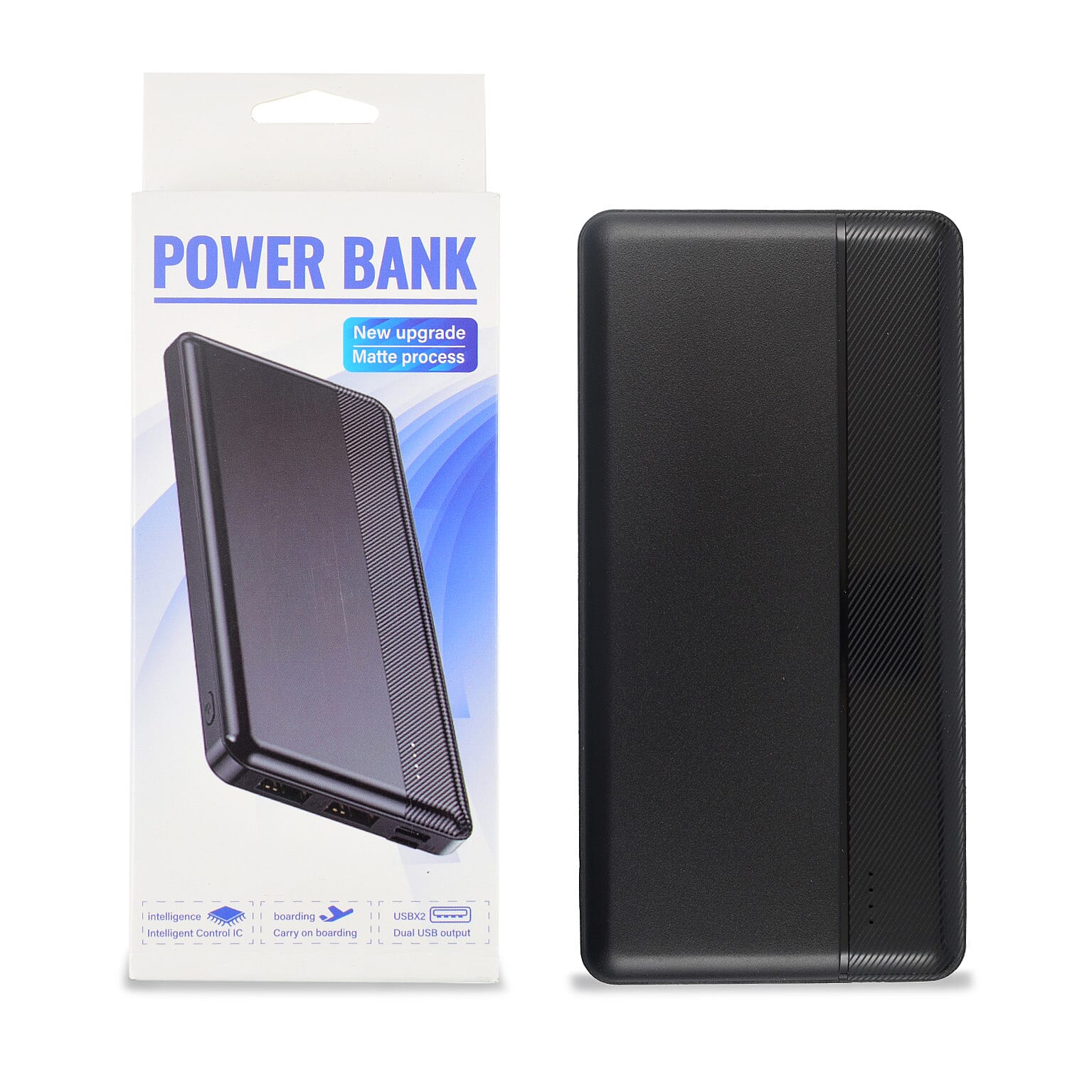 Mega Closeout Buy - 12000 mAh Powerbank - Black
