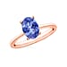 Tanzanite Ring in  Sterling Silver