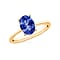 14K Gold AA Tanzanite Solitaire Ring