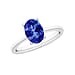 AAA Tanzanite Ring in 18K Gold